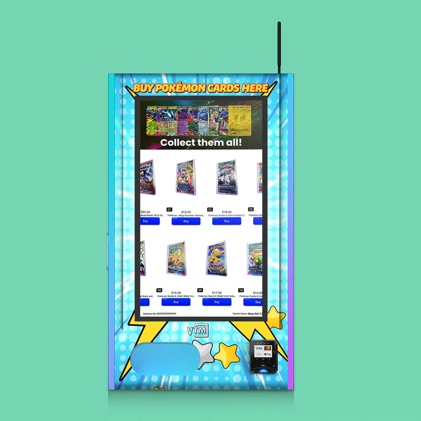 Mega Wall 2.0 TCG – Trading Card Vending Machine | VTM - Image 7